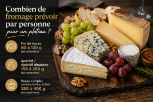 combien de fromage par personne - fromagerie Dagonet