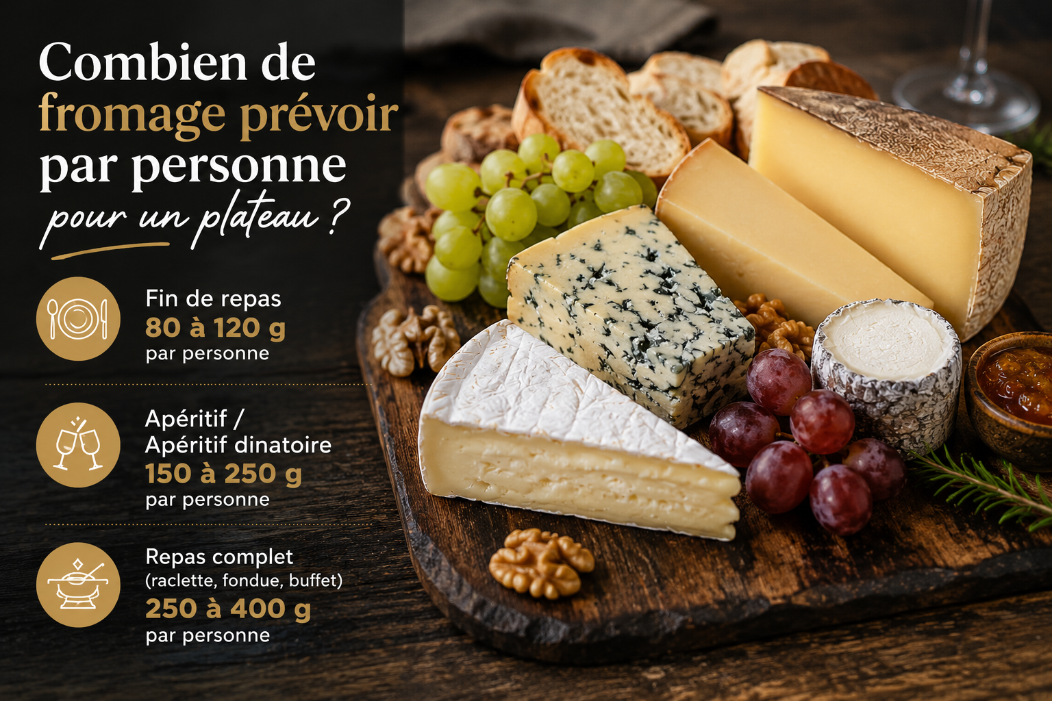 combien de fromage par personne - fromagerie Dagonet